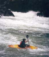 Heading for the nest rapid on the superb Quijos