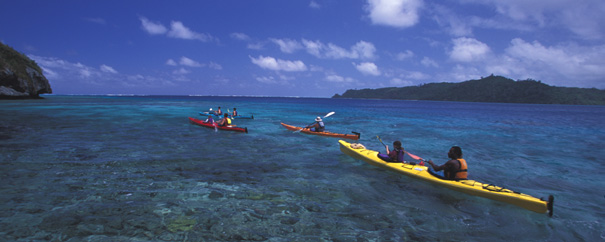 Sea kayaking in Fiji